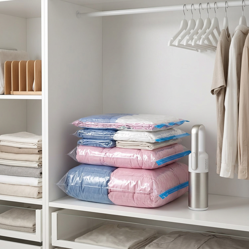 Bolsas al vacío para guardar ropa