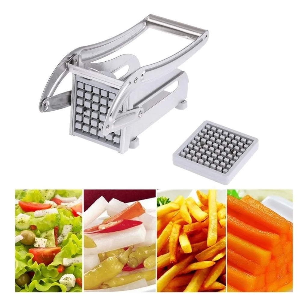 Cortador de Papas Fritas de Acero Inoxidable