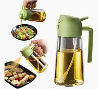 Dispensador y pulverizador de aceite 2 en 1