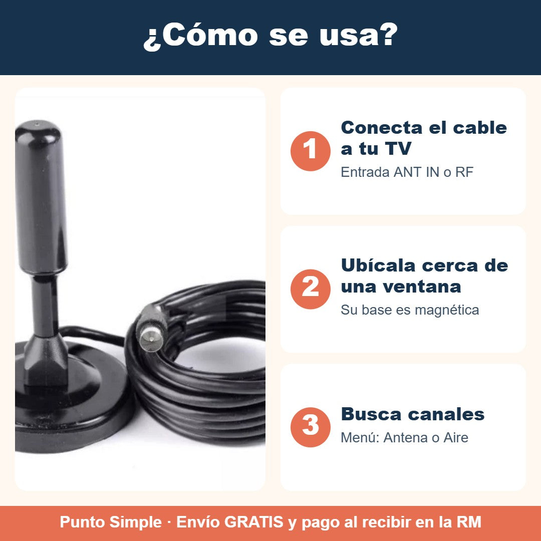 Cómo instalar la antena digital HD
