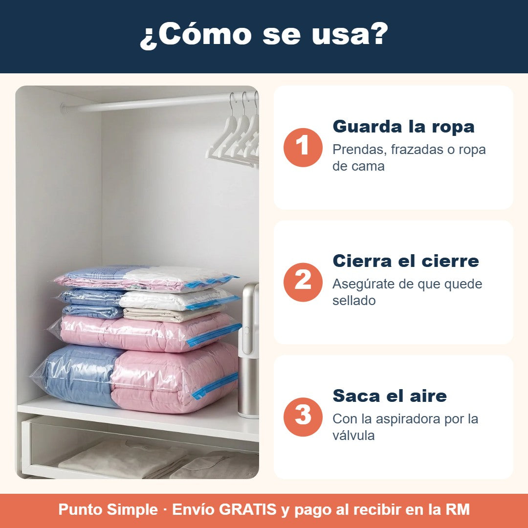 Cómo se usan las bolsas al vacío