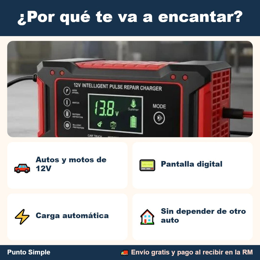 Beneficios del cargador de batería