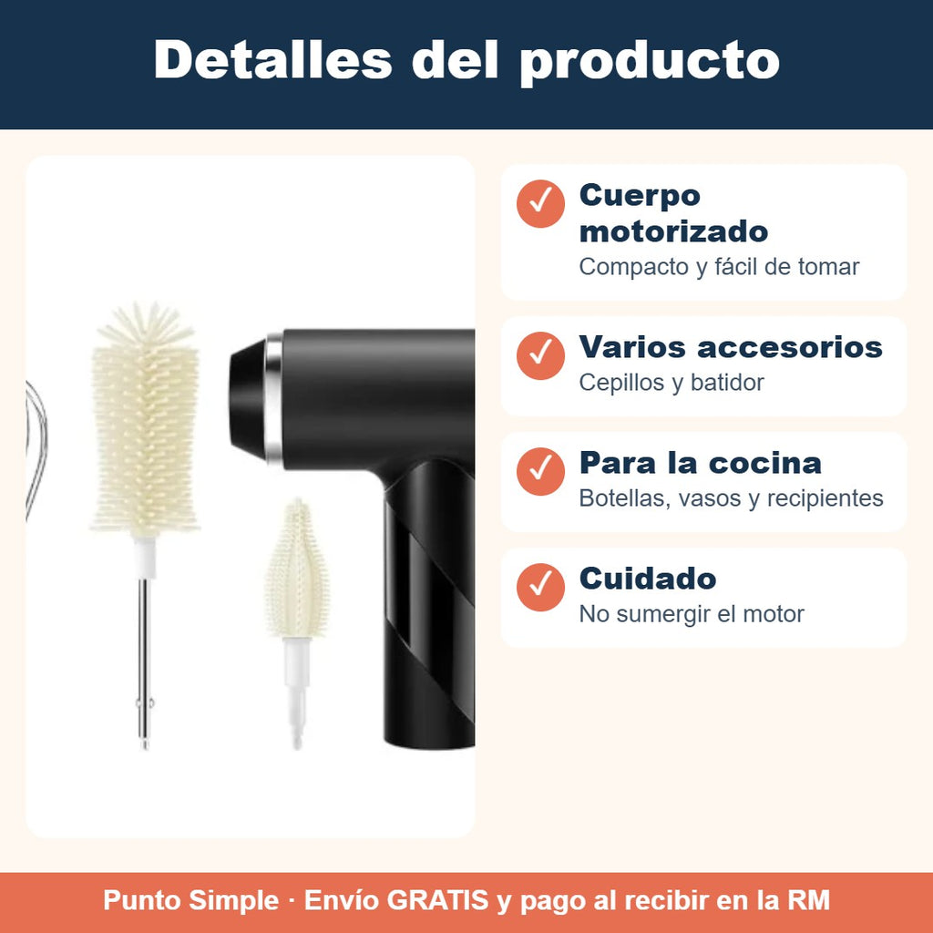 Detalles del cepillo eléctrico