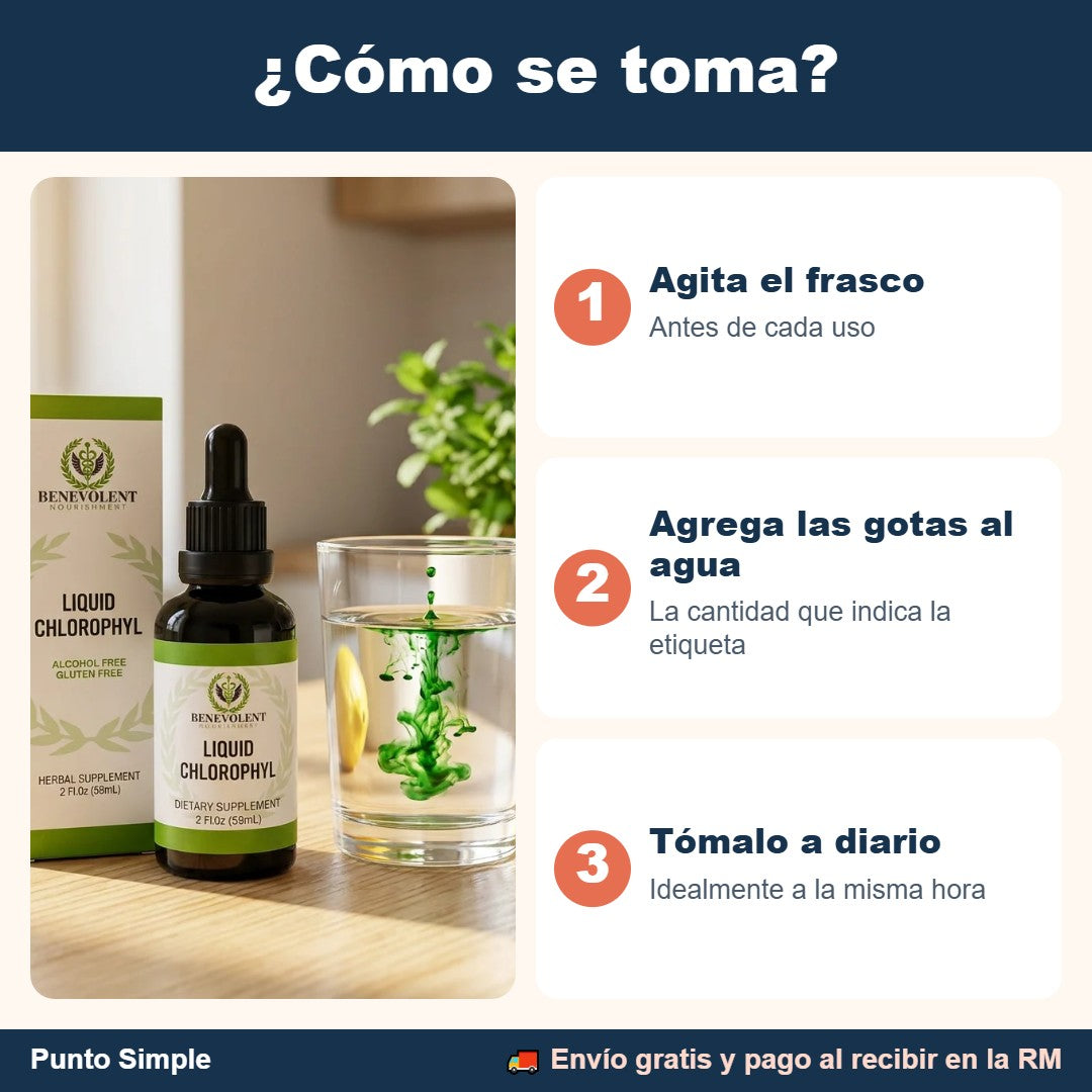 Cómo se toma la clorofila líquida