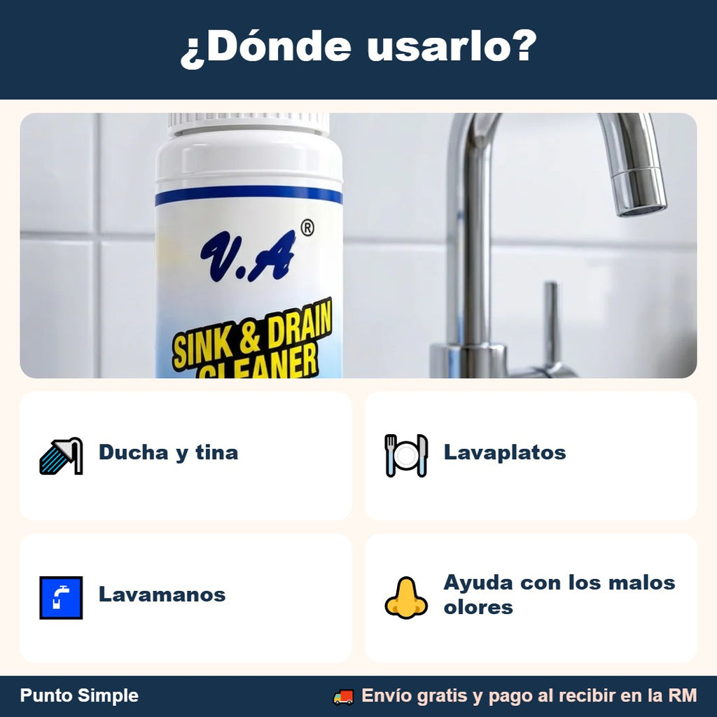 Dónde usar el destapa cañerías
