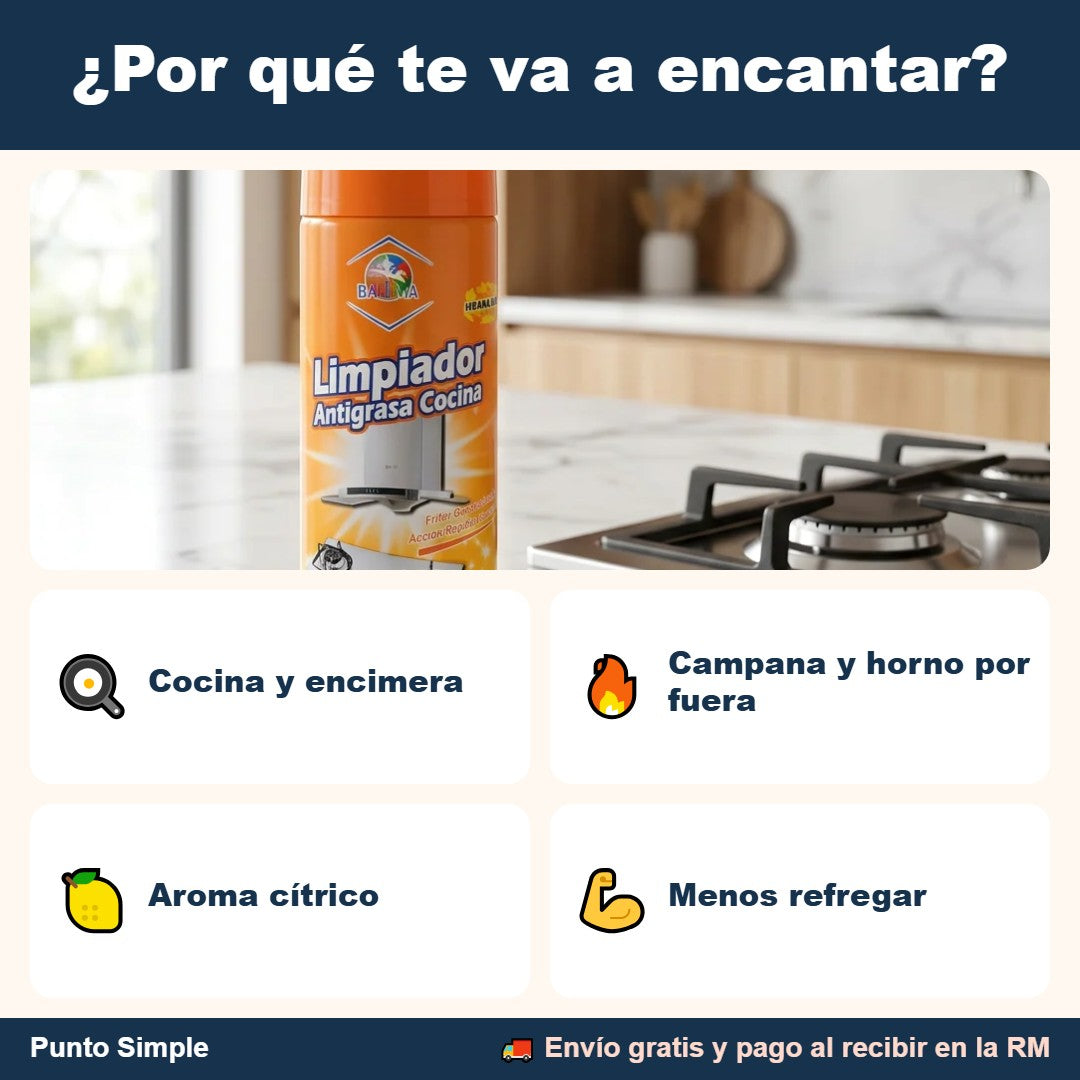 Beneficios de la espuma antigrasa