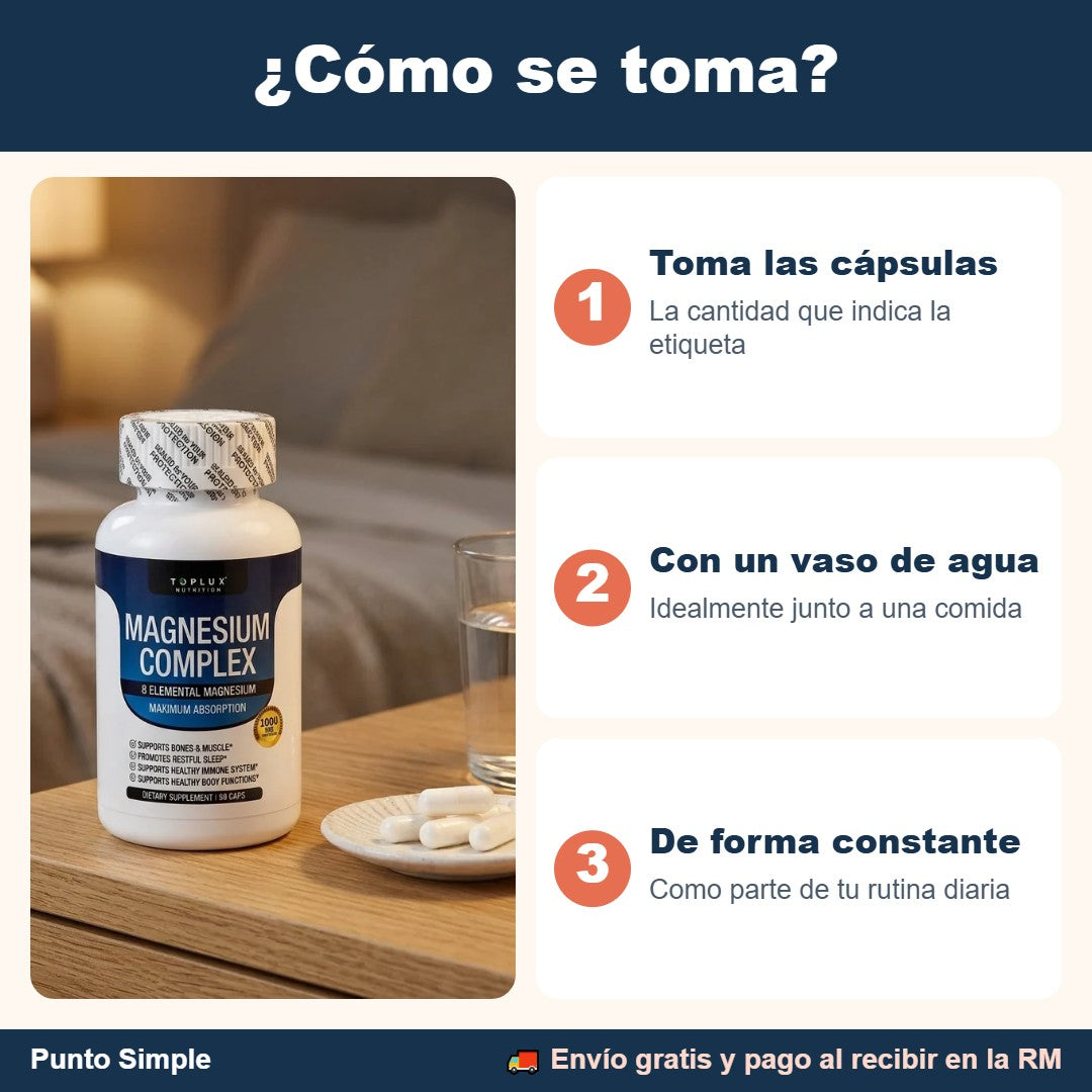 Cómo se toma el magnesio complex