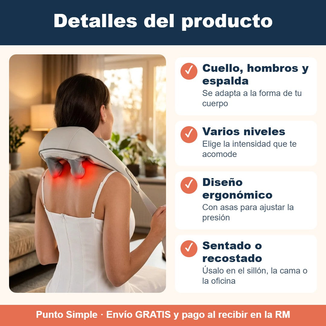 Detalles del masajeador eléctrico