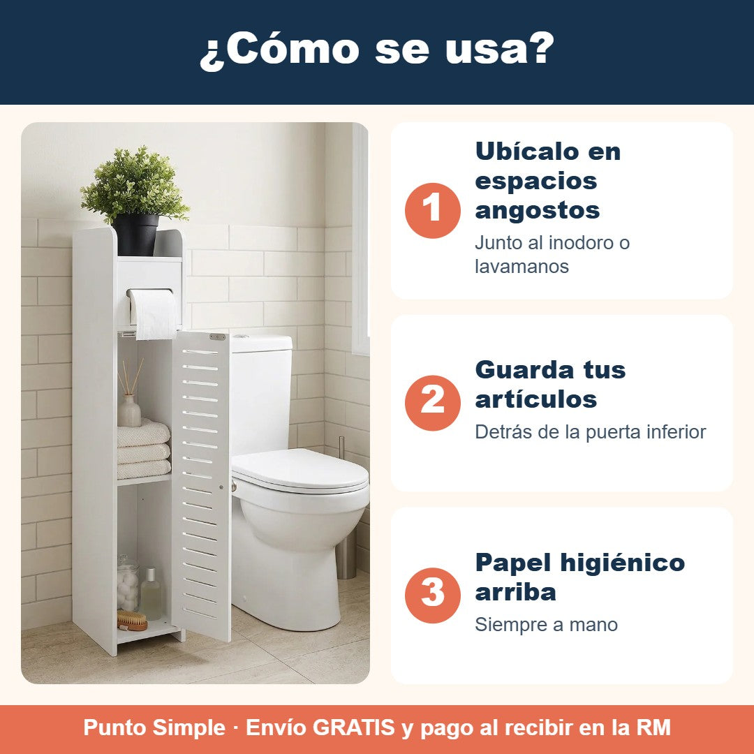 Cómo usar el mueble organizador de baño