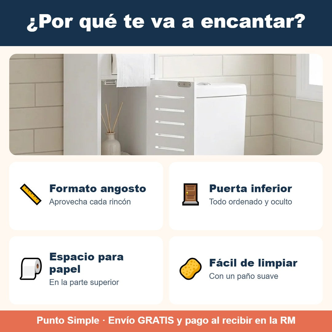 Beneficios del mueble organizador angosto