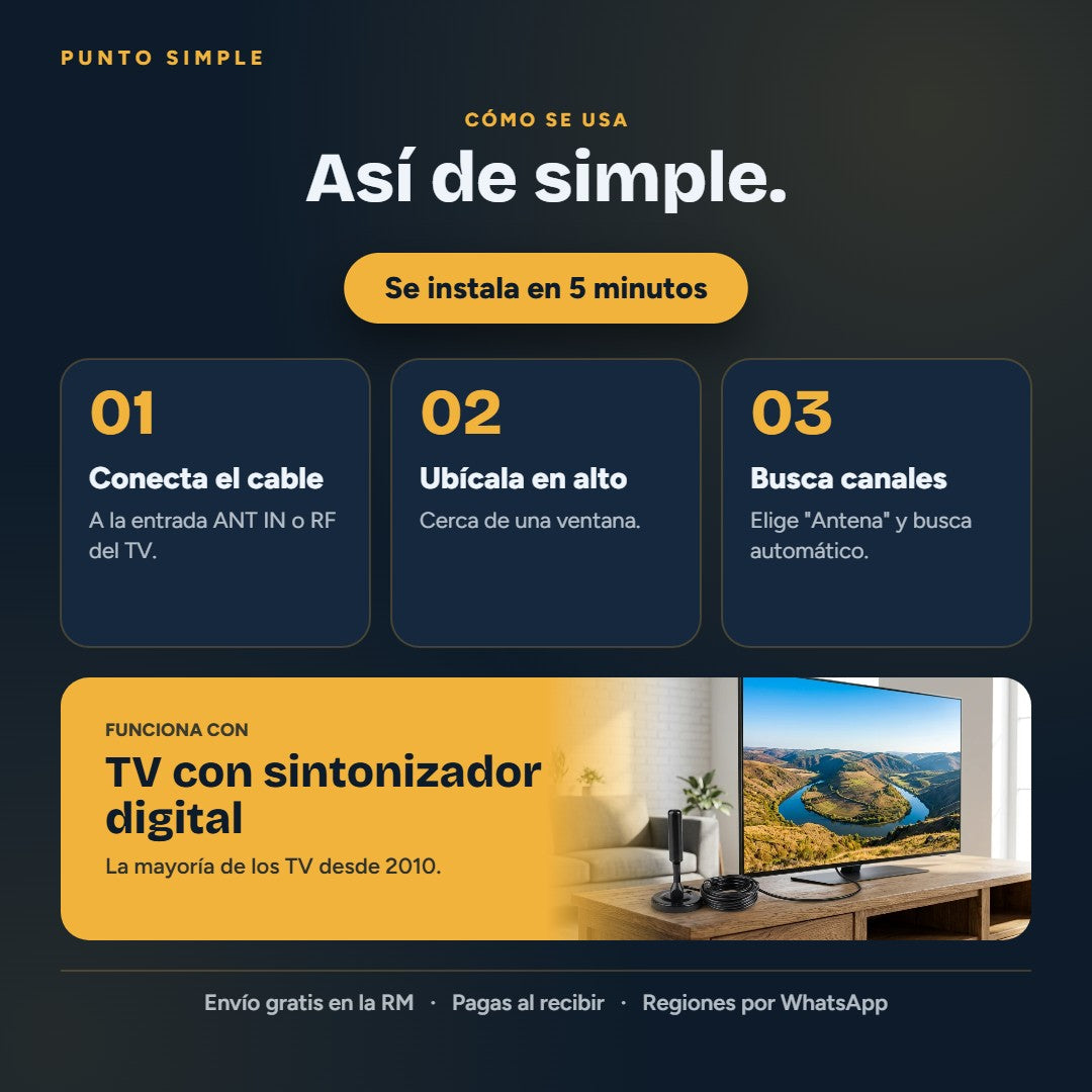 Antena Digital HD - Cómo se usa