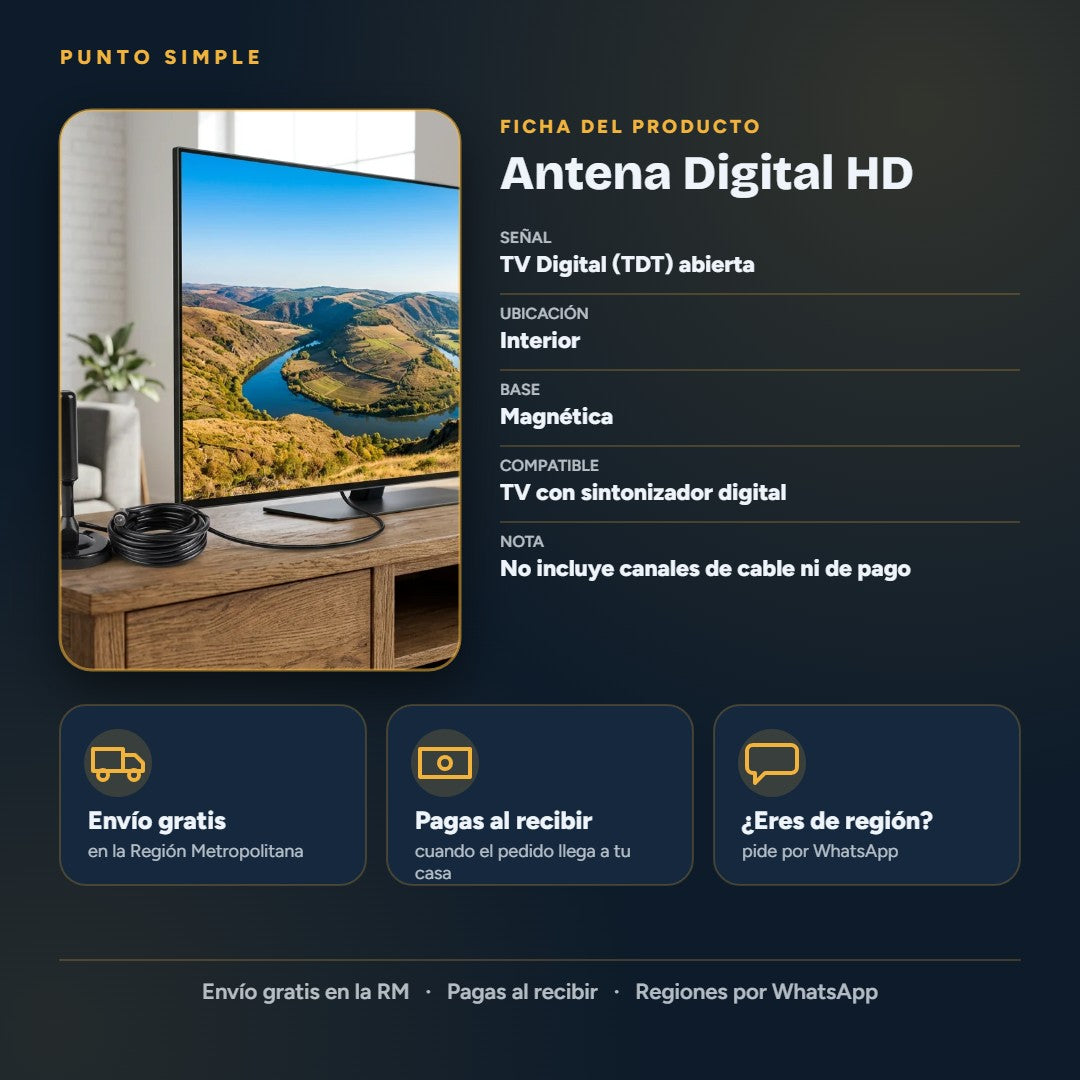 Antena Digital HD - Ficha del producto