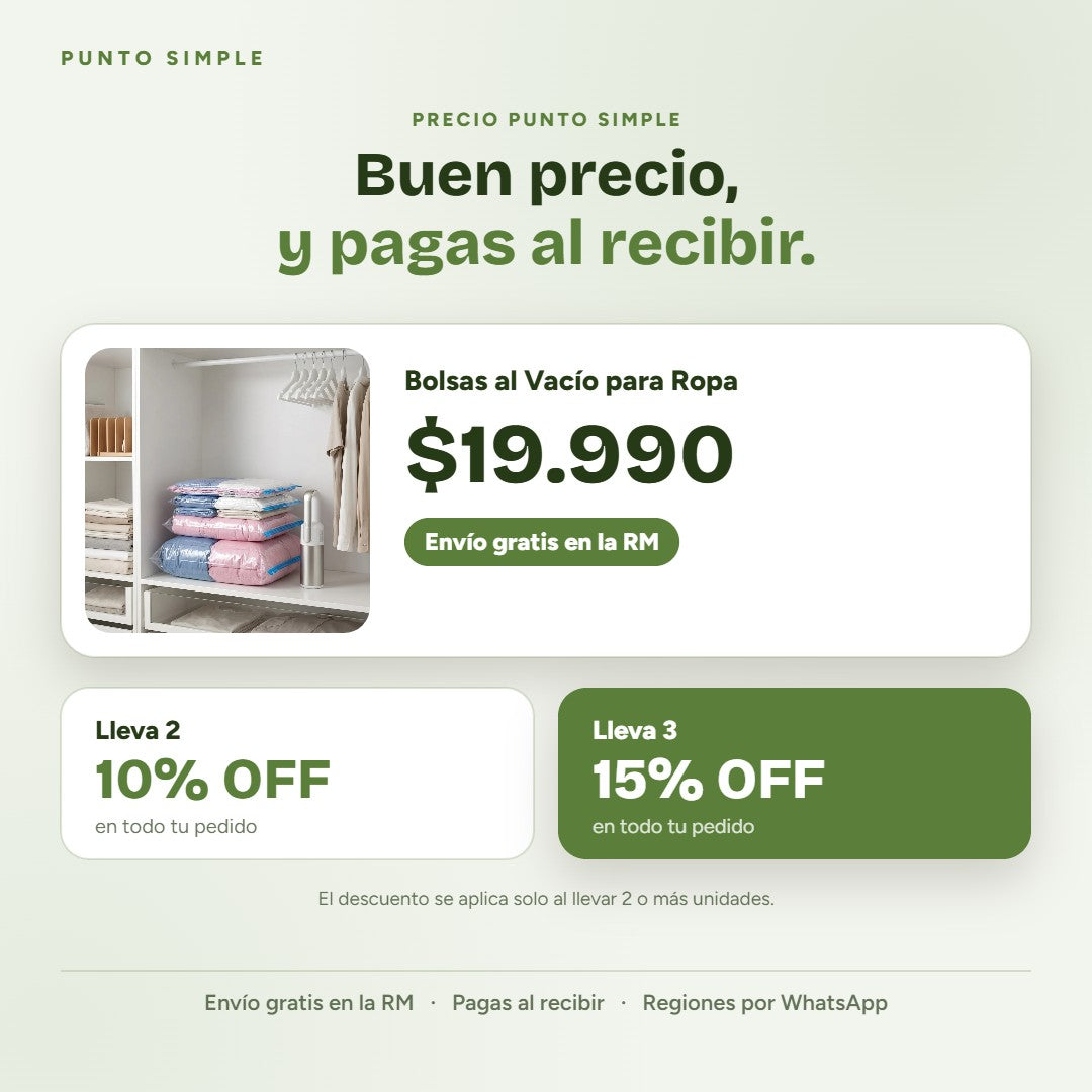 Bolsas al Vacío - Precio y ofertas