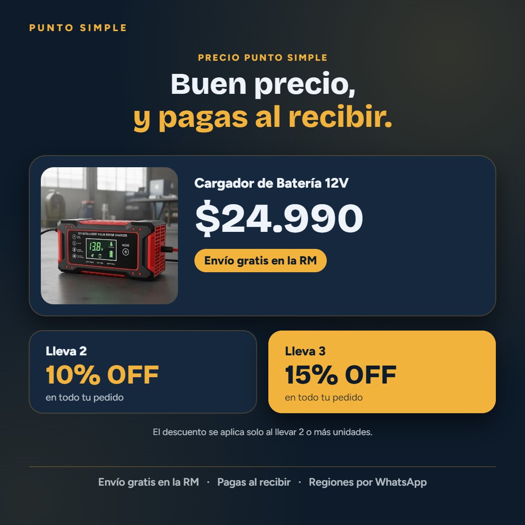 Cargador de Batería 12V - Precio y ofertas