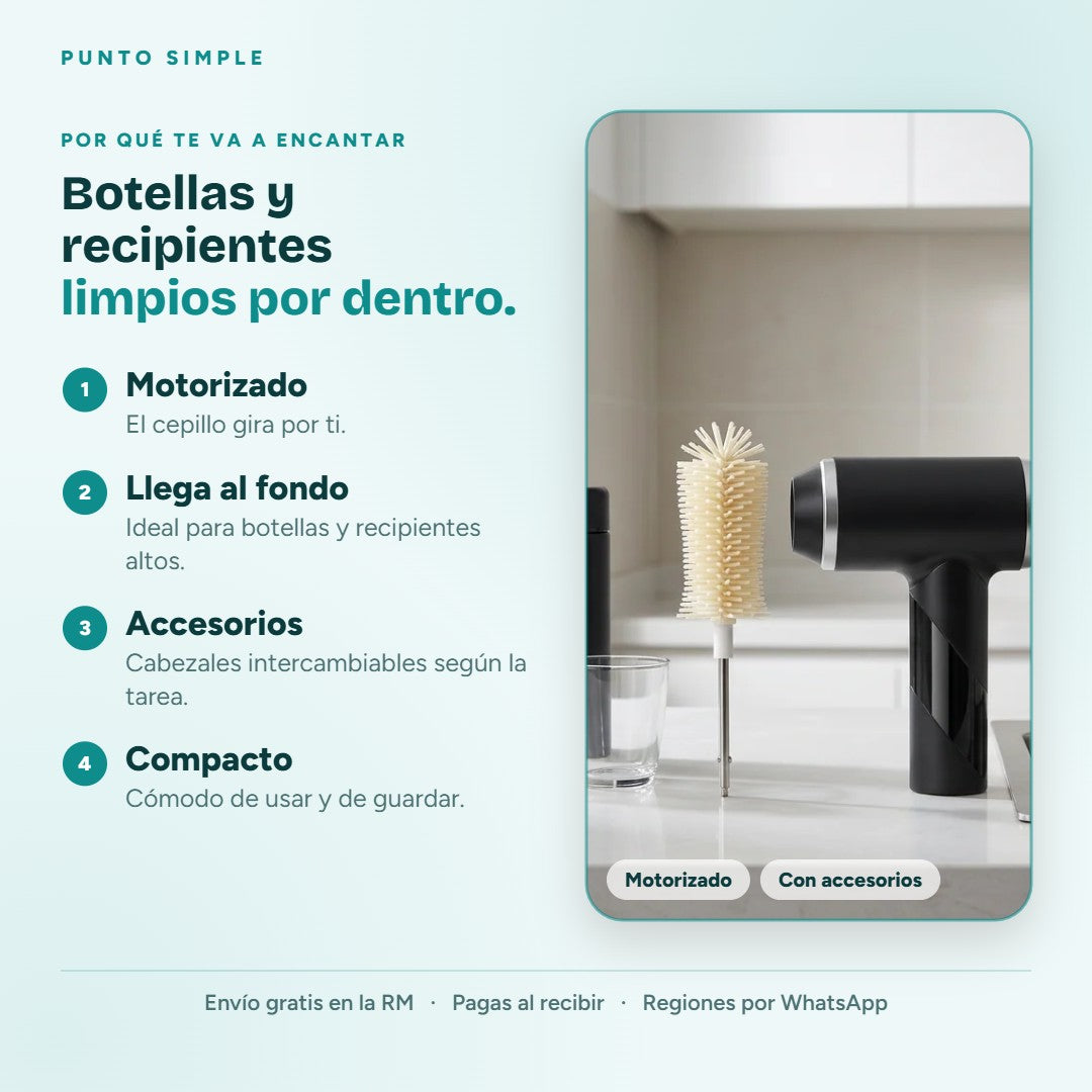Cepillo Eléctrico de Limpieza - Por qué te va a encantar