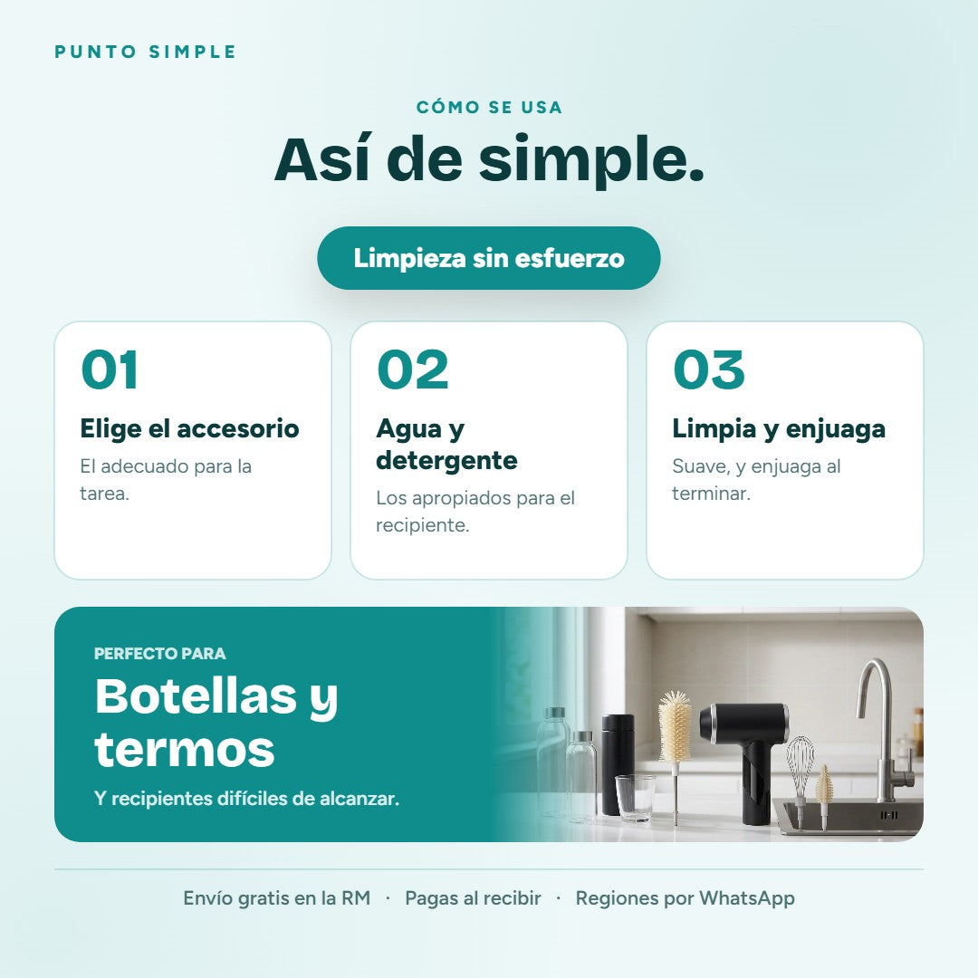 Cepillo Eléctrico de Limpieza - Cómo se usa