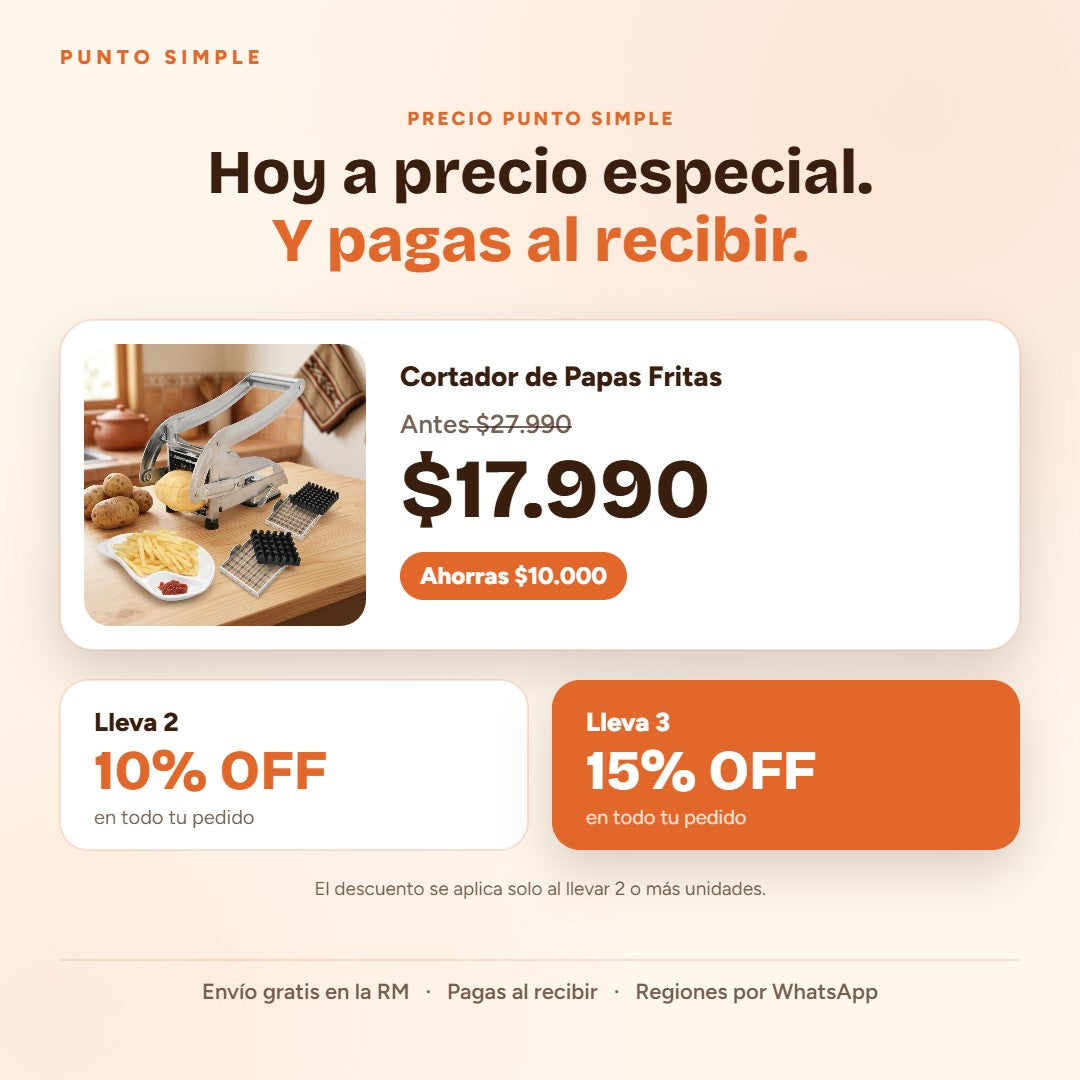 Cortador de Papas Fritas - Precio y ofertas