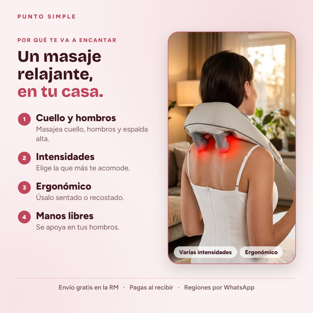 Masajeador de Cuello - Por qué te va a encantar