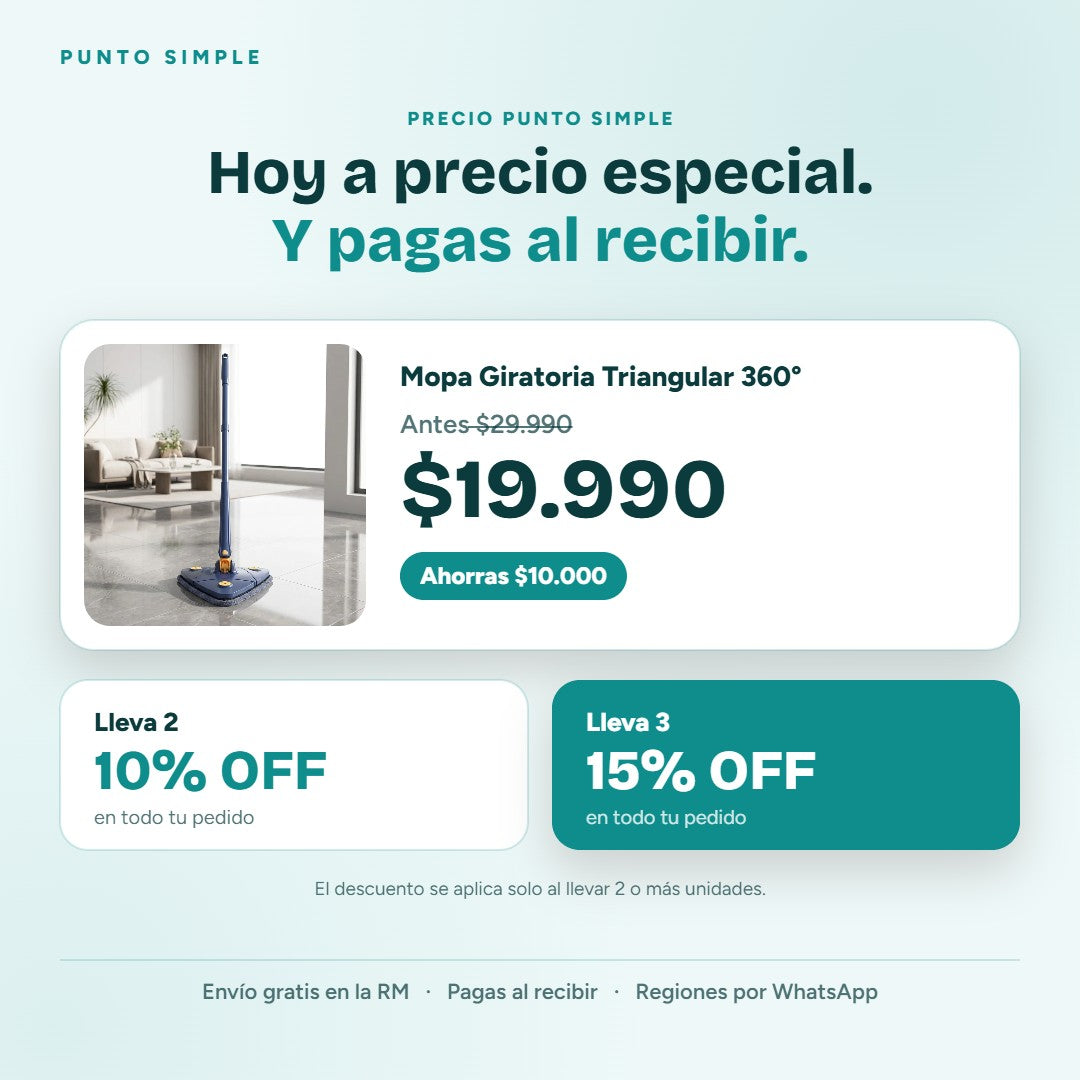 Mopa Giratoria 360° - Precio y ofertas