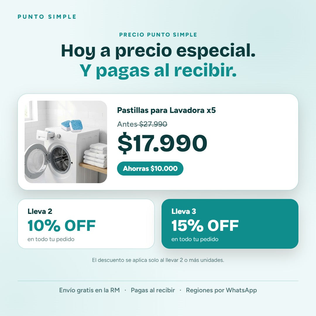 Pastillas para Lavadora - Precio y ofertas