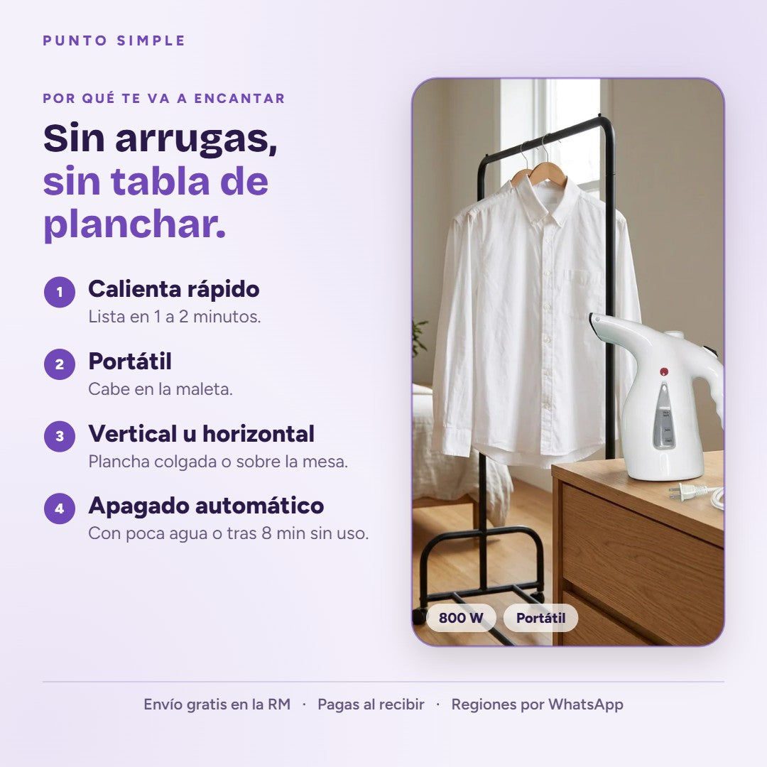 Mini Plancha a Vapor - Por qué te va a encantar