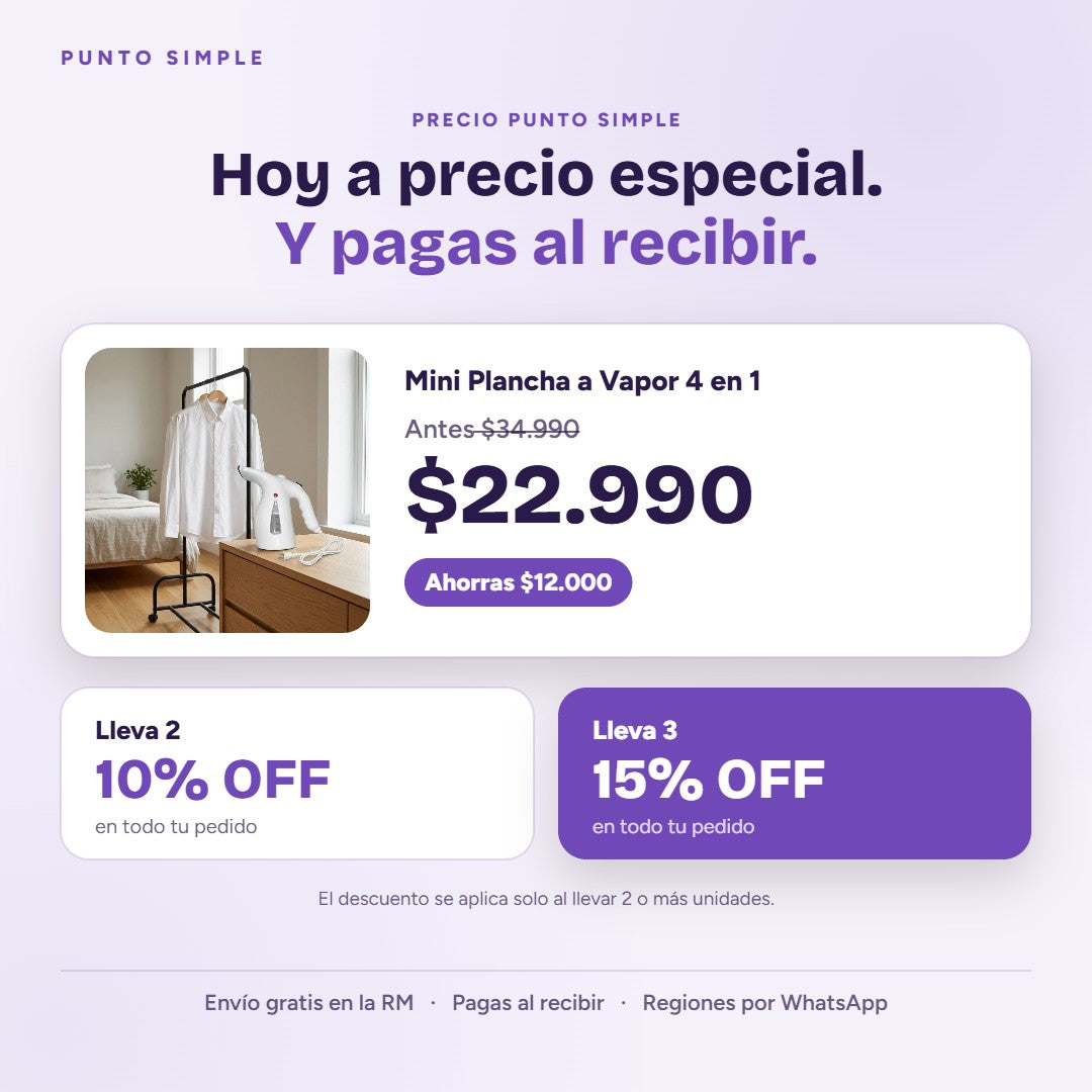 Mini Plancha a Vapor - Precio y ofertas