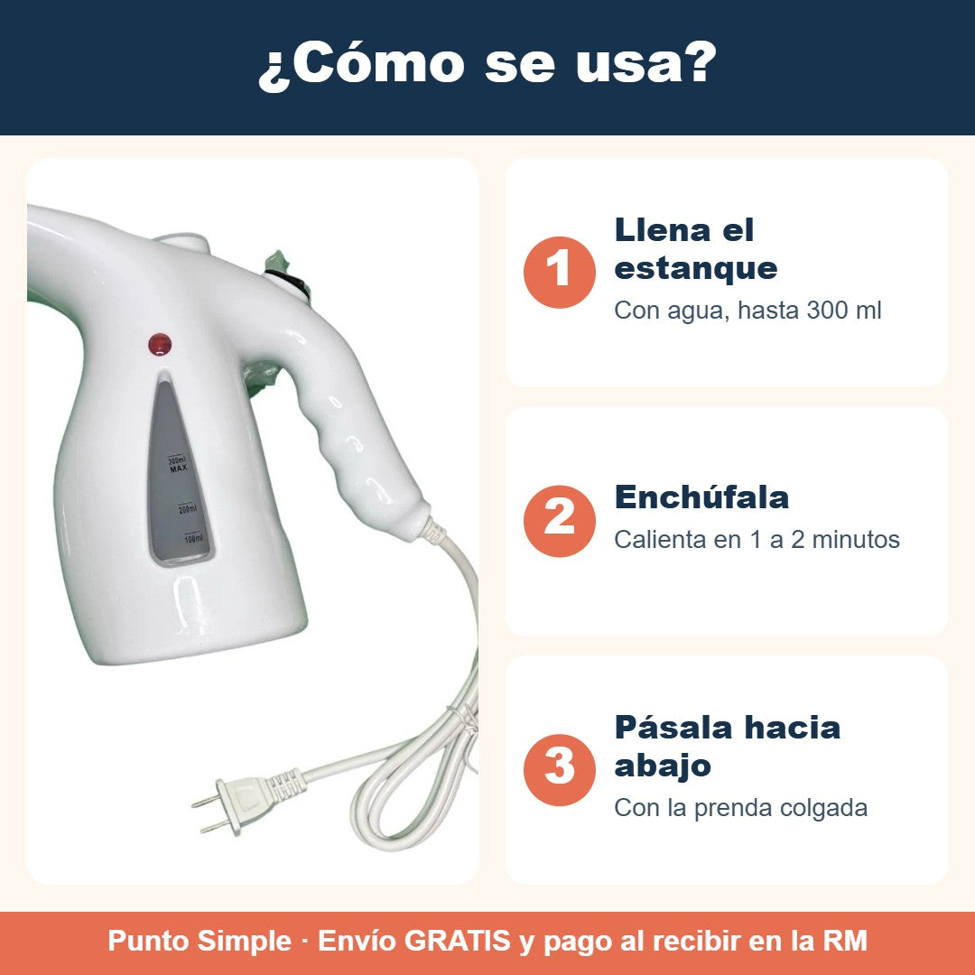 Cómo se usa la mini plancha a vapor