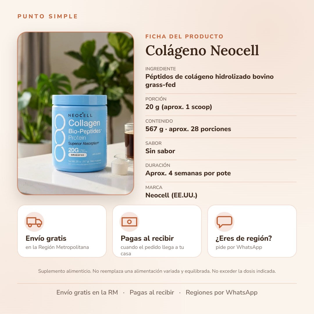 Colágeno Neocell - Ficha del producto