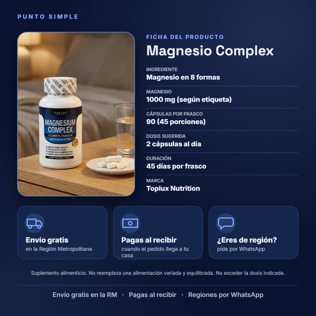 Magnesio Complex - Ficha del producto