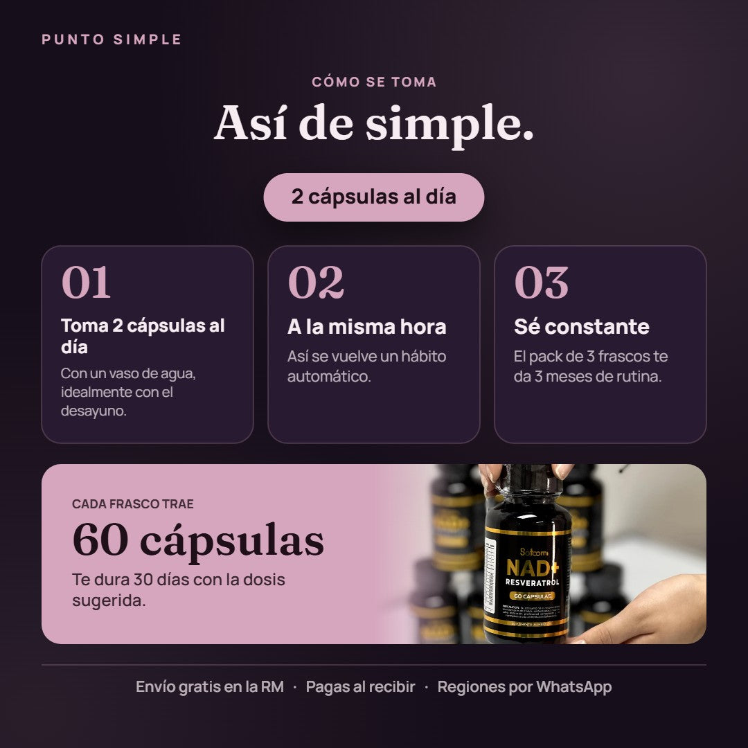 NAD+ Resveratrol - Cómo se toma