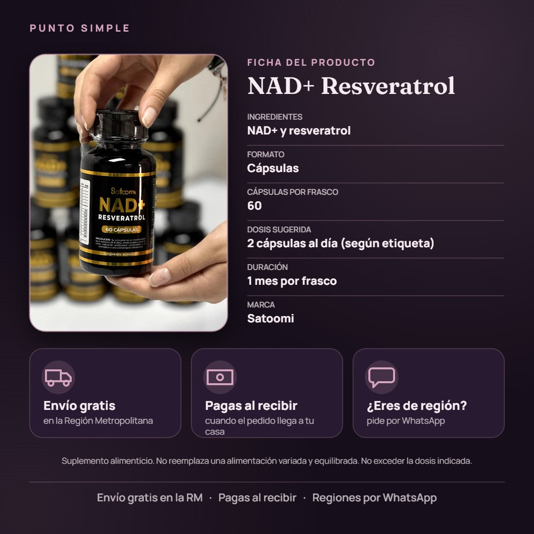 NAD+ Resveratrol - Ficha del producto