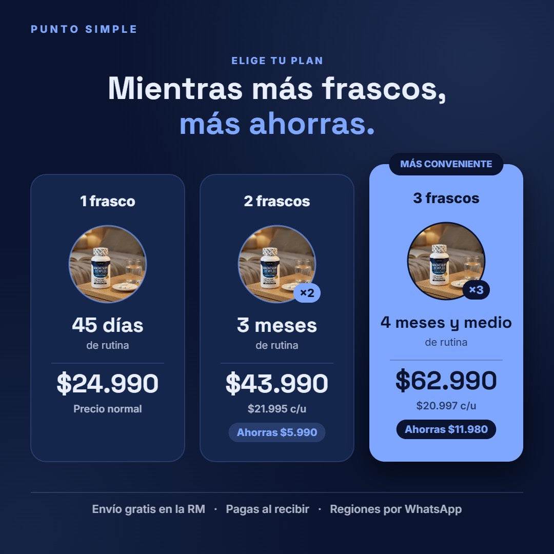 Magnesio Complex - Packs y precios