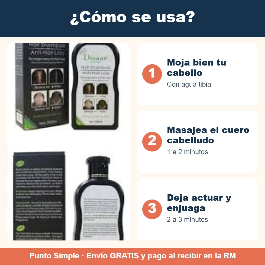 Cómo se usa el shampoo